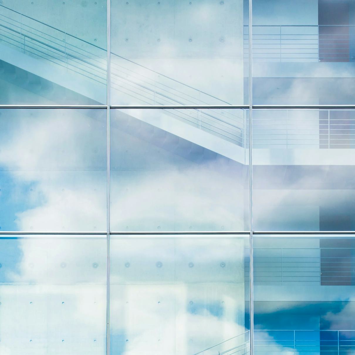 glassfacade Commercial window cleaning: glass face of multi-storey building